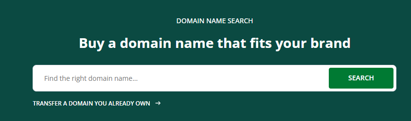 Network Solutions domain search tool