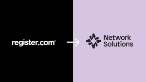 Register.com is joining forces with Network Solutions