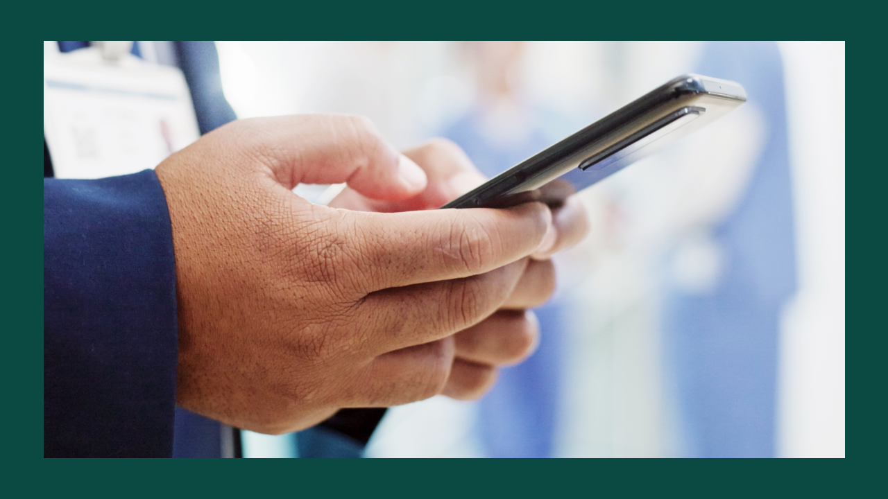 phone held in hand