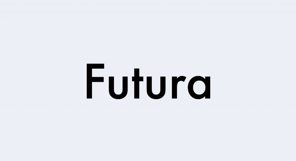Futura typeface