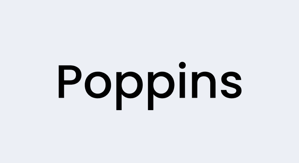 Poppins typeface