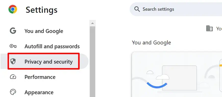 Clear browser cache - privacy and security