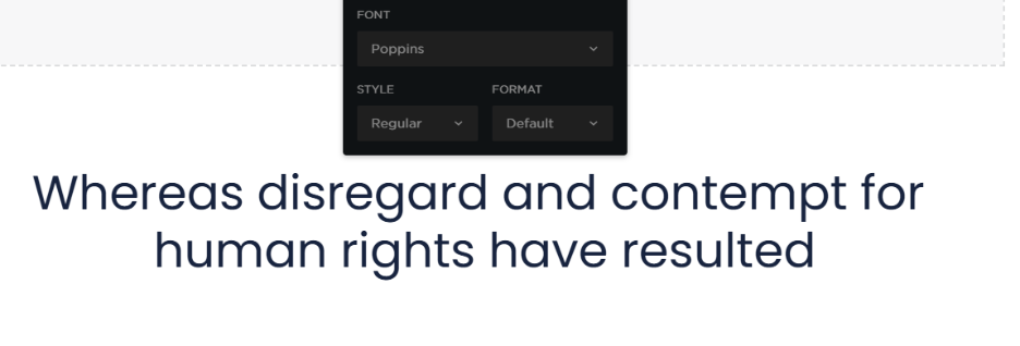 Poppins example font screenshot