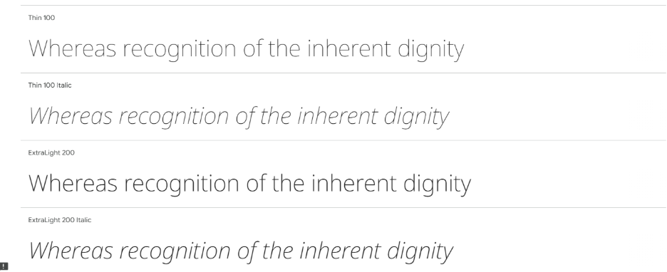 Noto sans example font screenshot