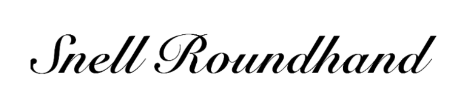 Snell Roundhand example font screenshot