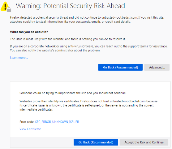 ERR_SSL_protocol firefox version
