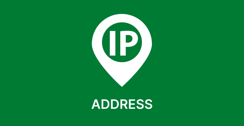 An icon representing what an IP address is