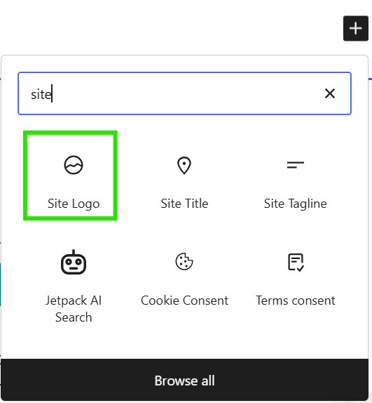 adding a favicon on wordpress block editor site logo