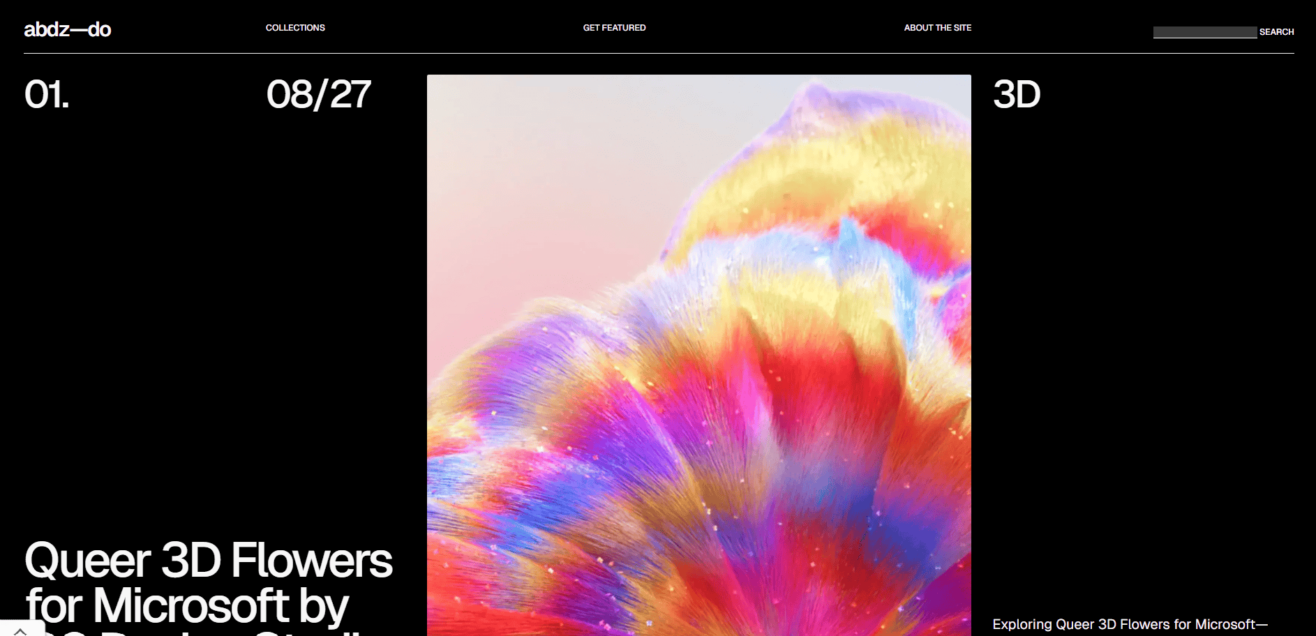 Abduzeedo site homepage