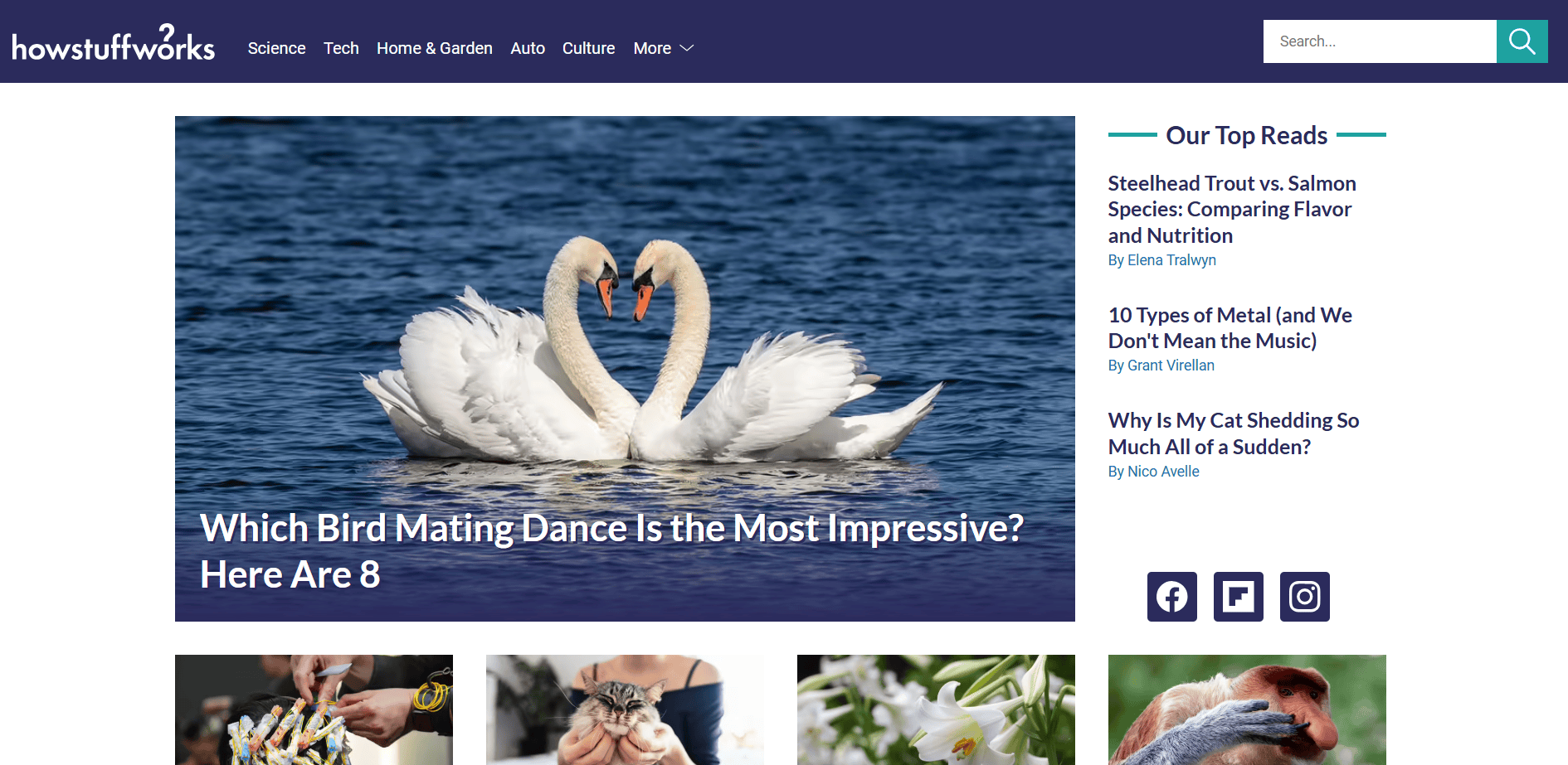 Howstuffworks website homepage