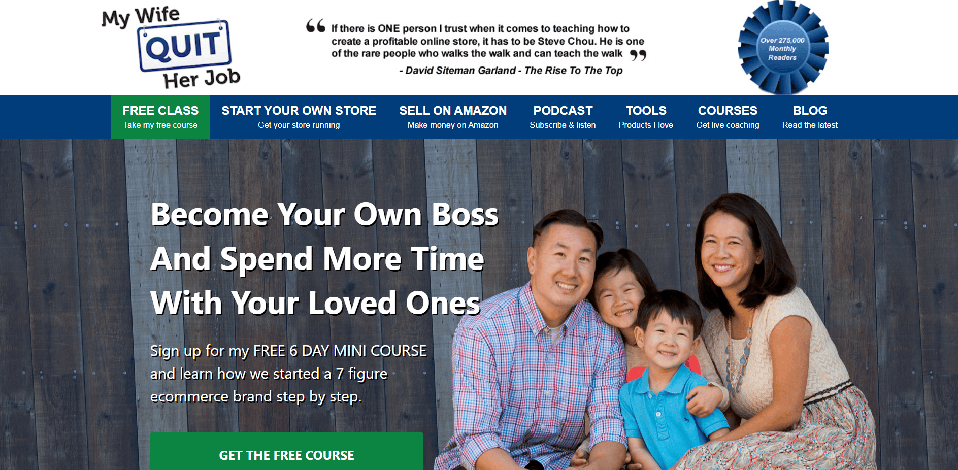 My Wife Quit Her Job site homepage