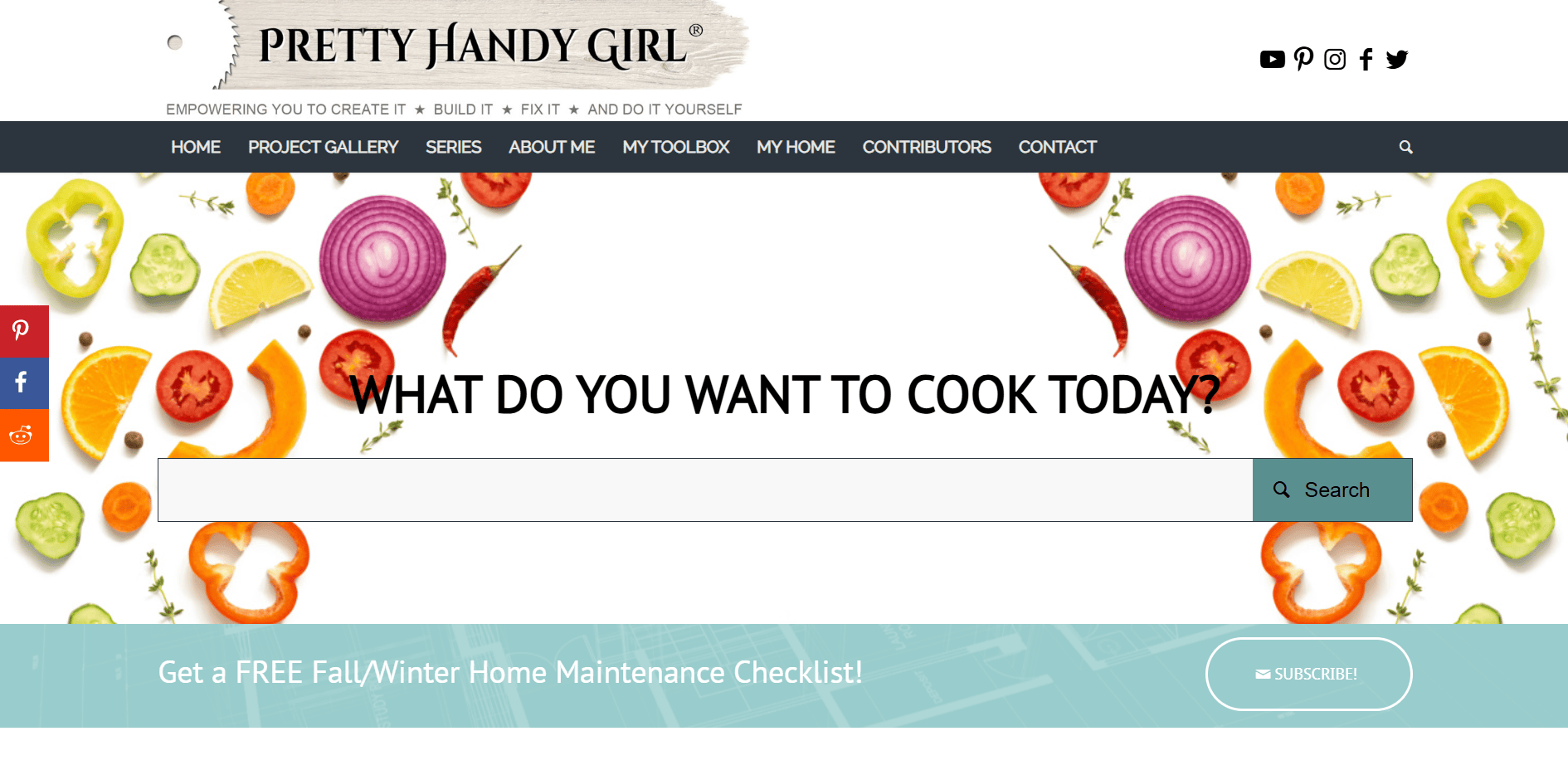 Pretty Handy Girl blog's home page