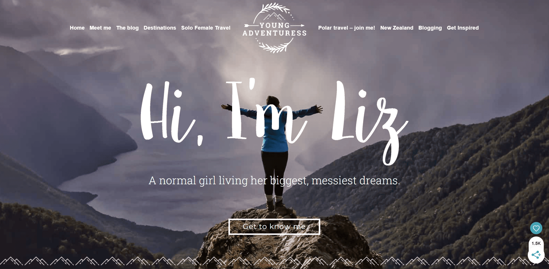 Home page image of the blog Young Adventuress