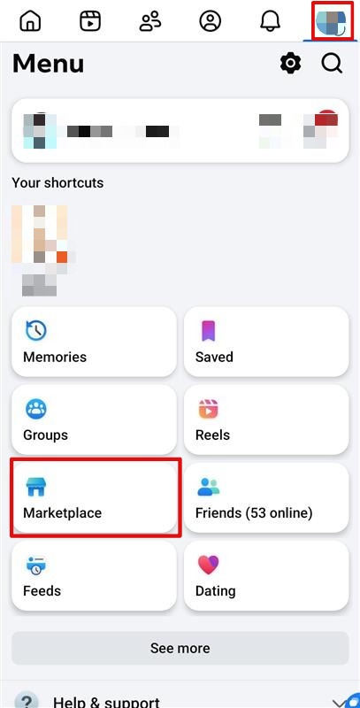 Instructions on how to navigate Facebook Marketplace using the application