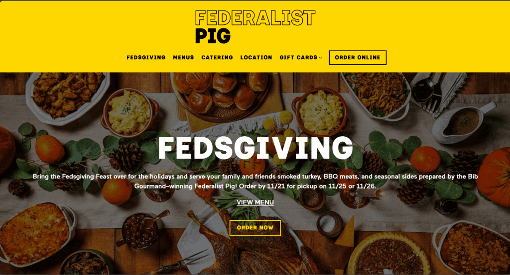 The Federalist Pig webpage.