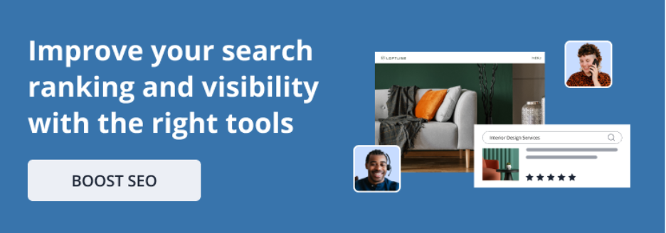 Network Solutions Visual CTA linked to SEO services 