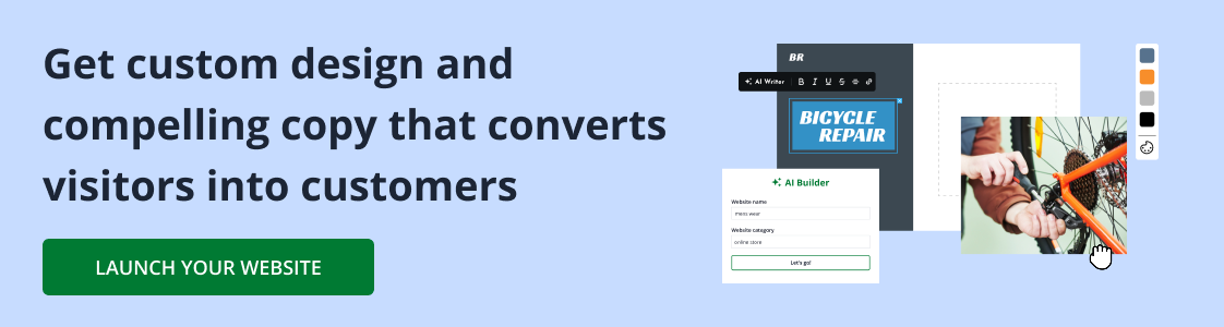 Create a custom website that turns visitors into customers. 