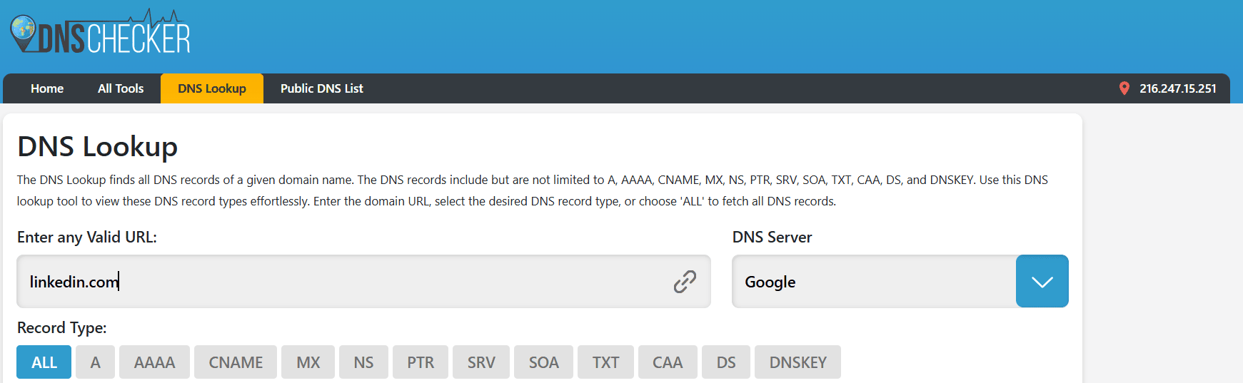 DNS Look up 2