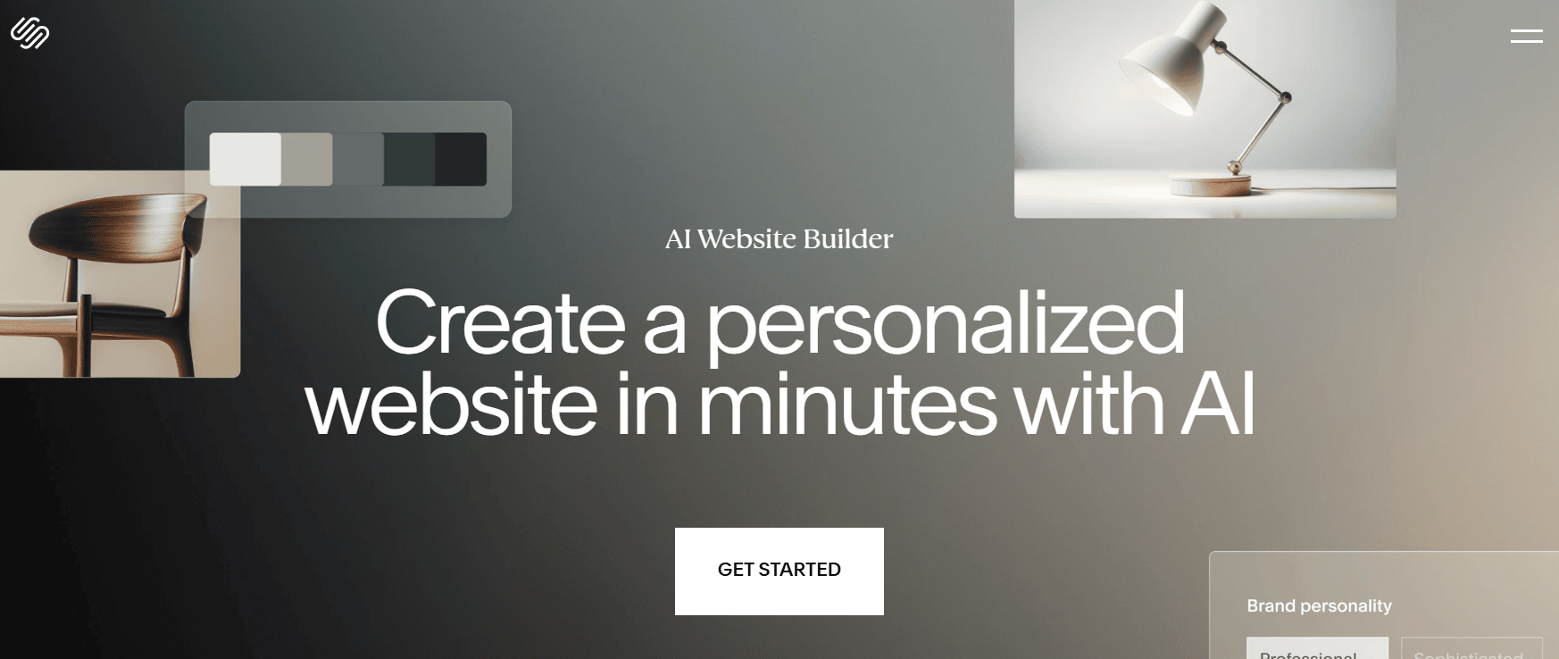 Squarespace AI Website Builder product page.