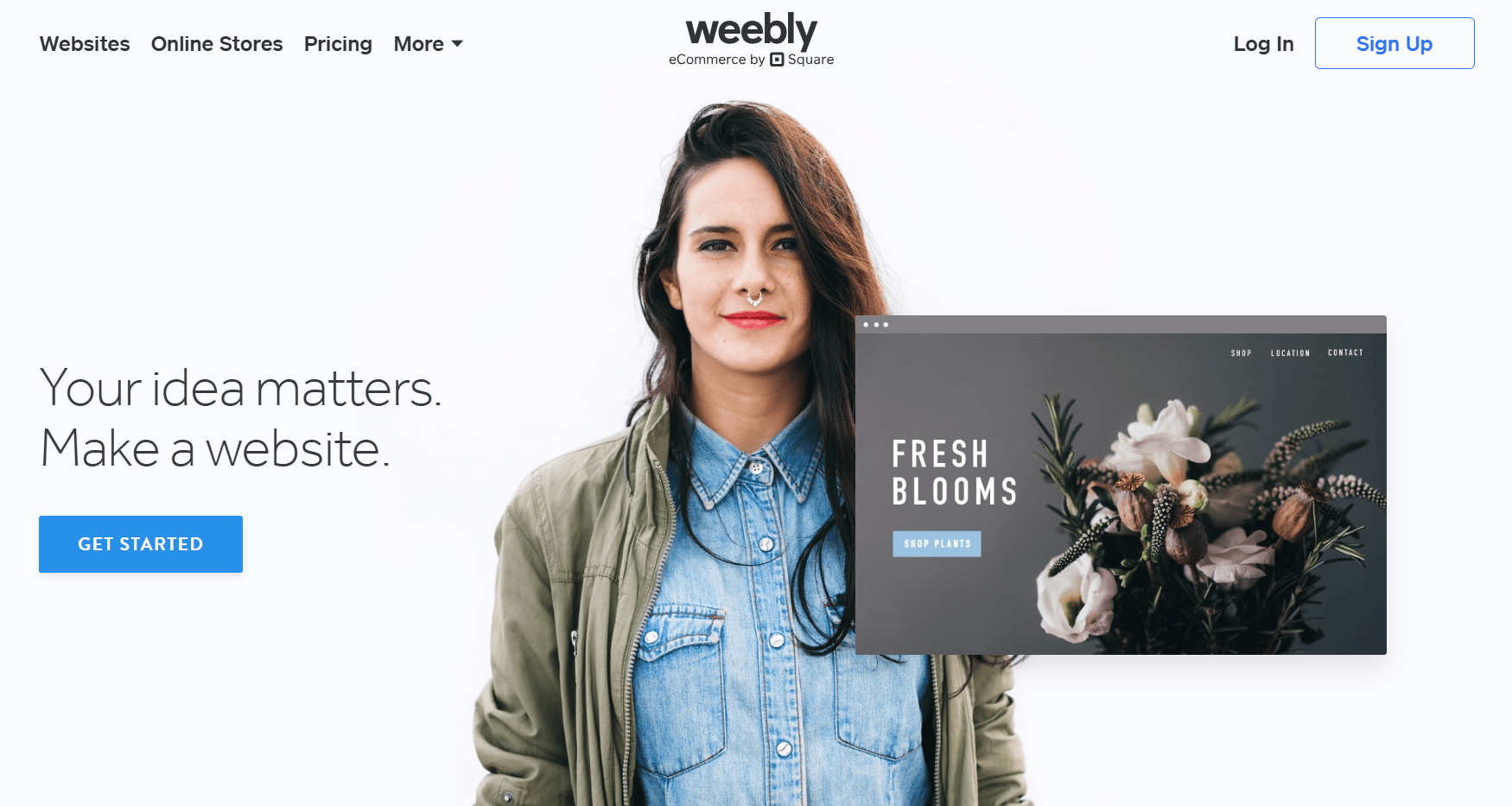 Weebly Website Builder product page.