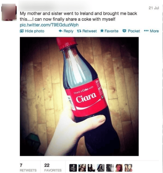 Coca-Cola user-generated content example