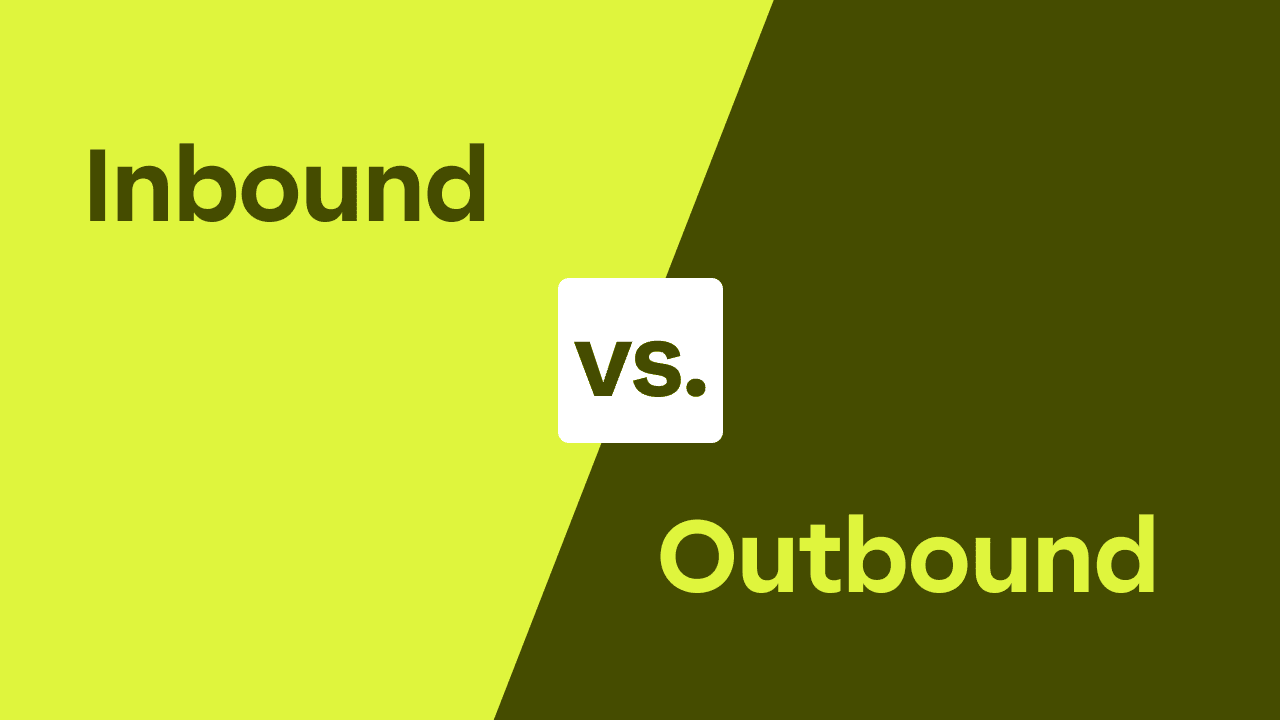 Inbound vs outbound marketing comparison