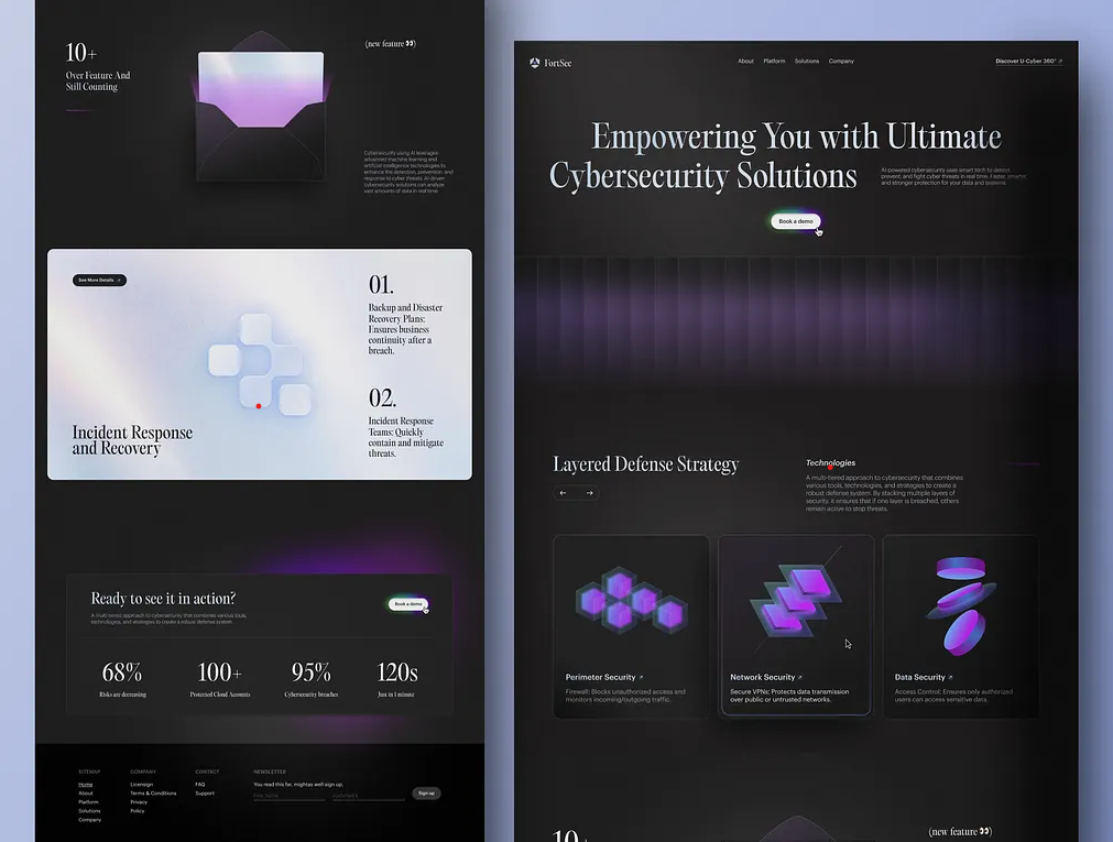 Dark mode web design