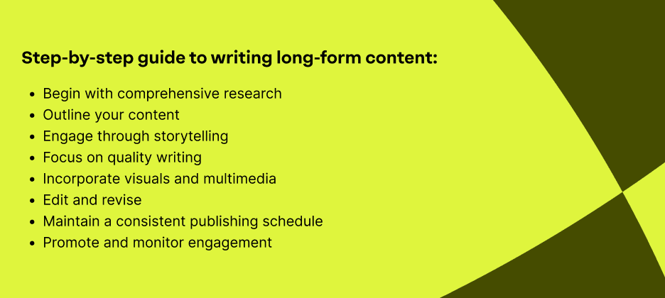 A step-by-step guide to writing long-form content