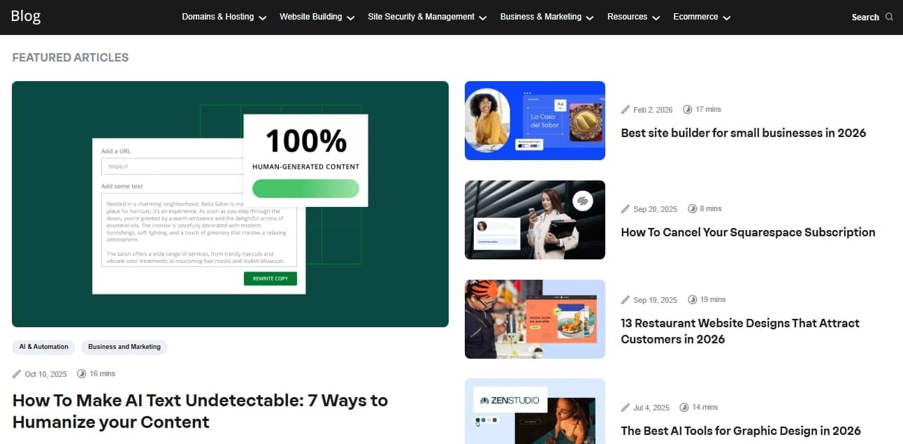Network Solutions' Blog Page