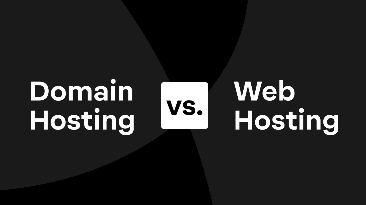 Domain vs web hosting