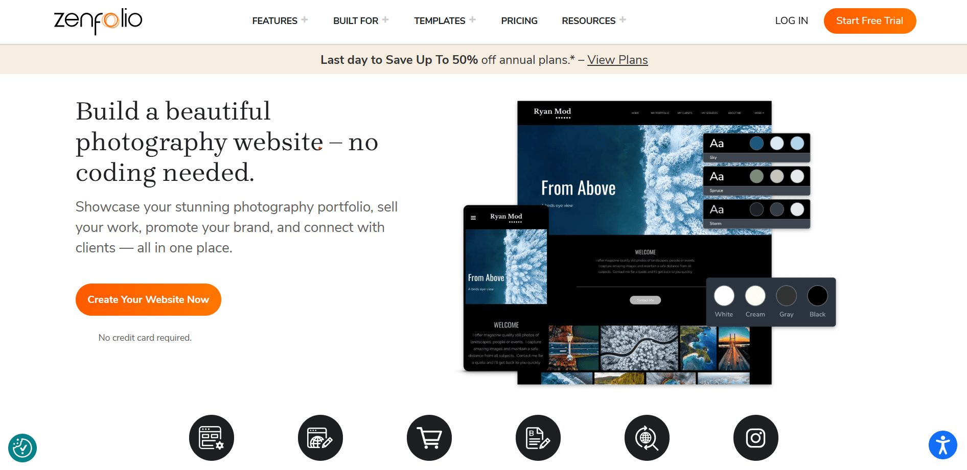 Zenfolio product page