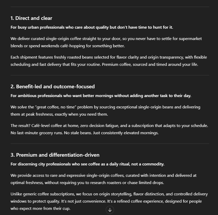 Sample result for prompt 4