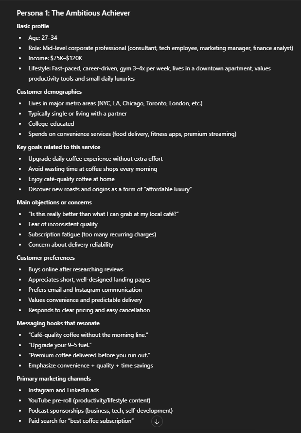 Sample result for prompt 6