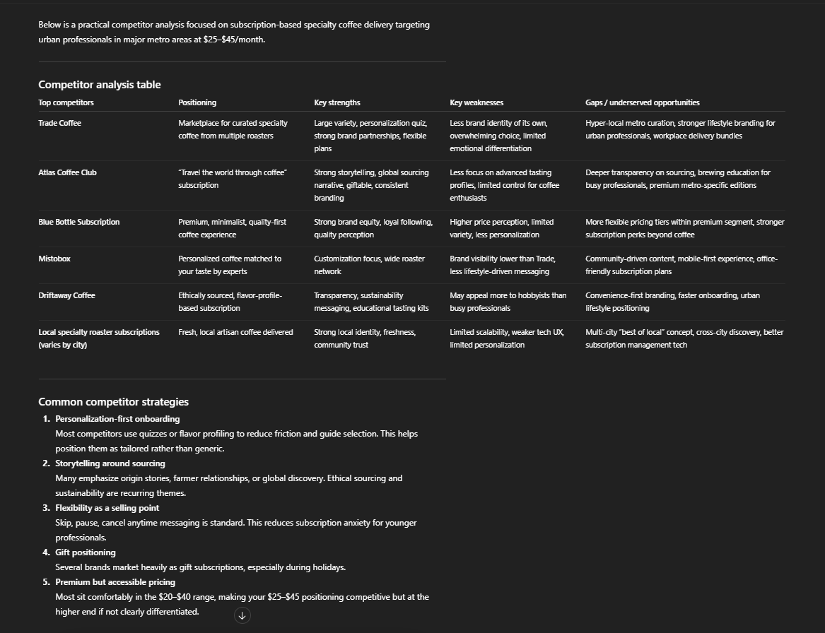 Sample result for prompt 3