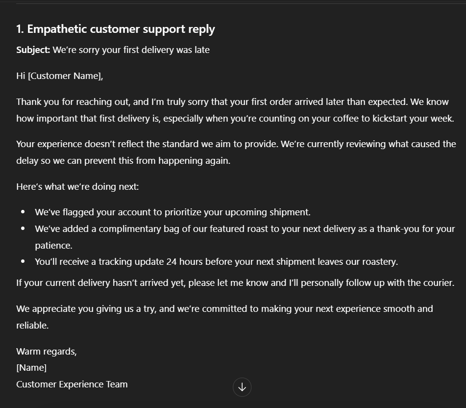 Example for prompt 10