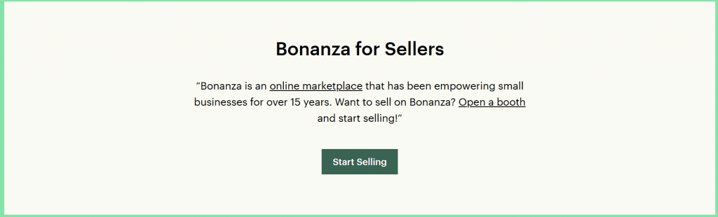 bonanza etsy alternatives