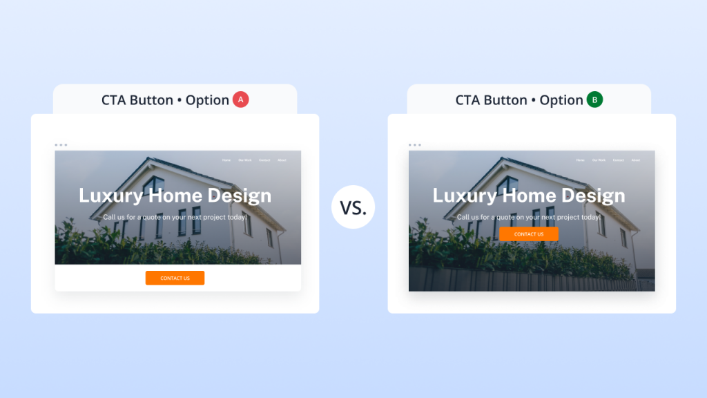 Testing the effectiveness of a CTA placement