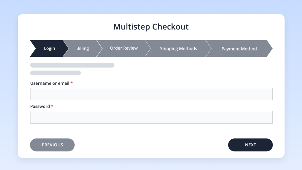 A/B testing the checkout process.