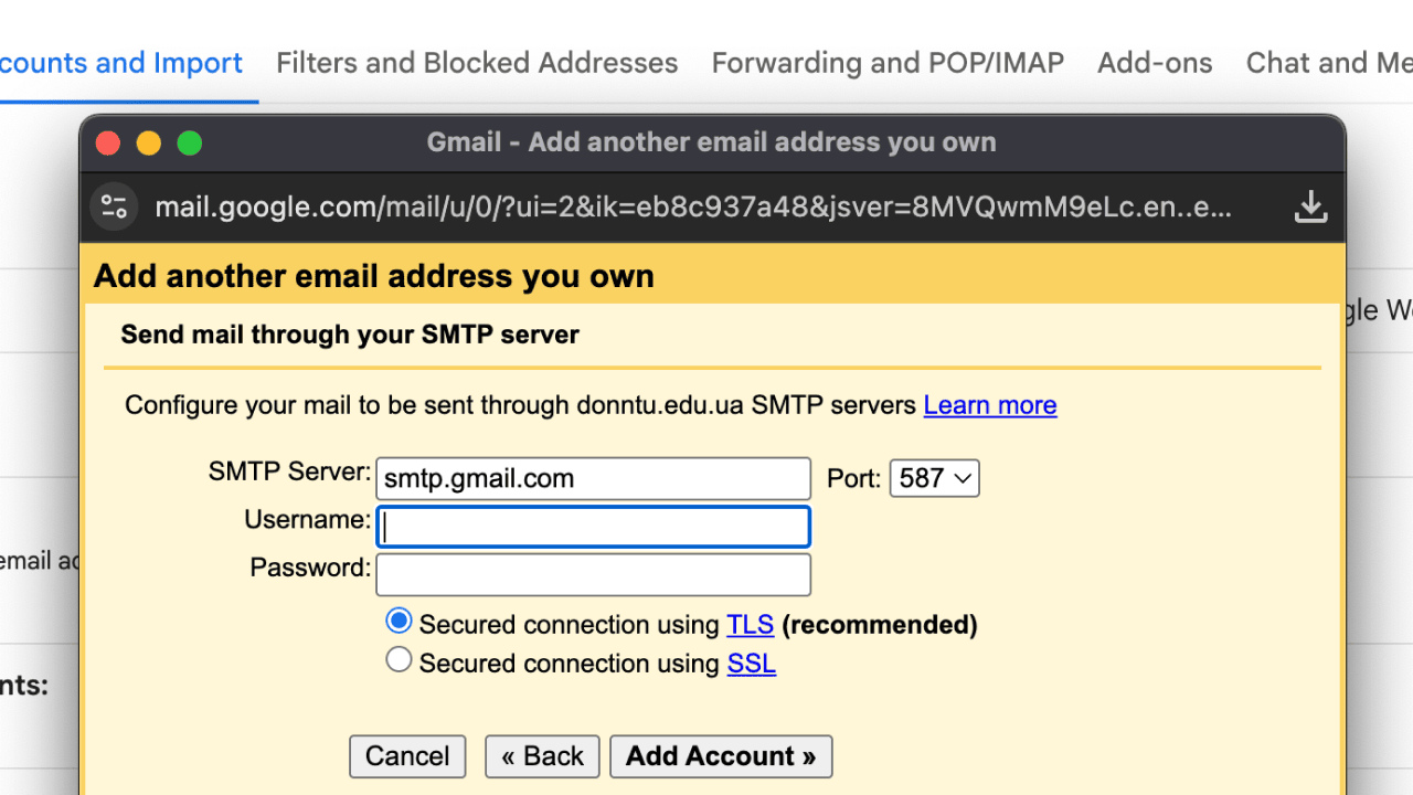 Set up email with domain to Gmail Step-4