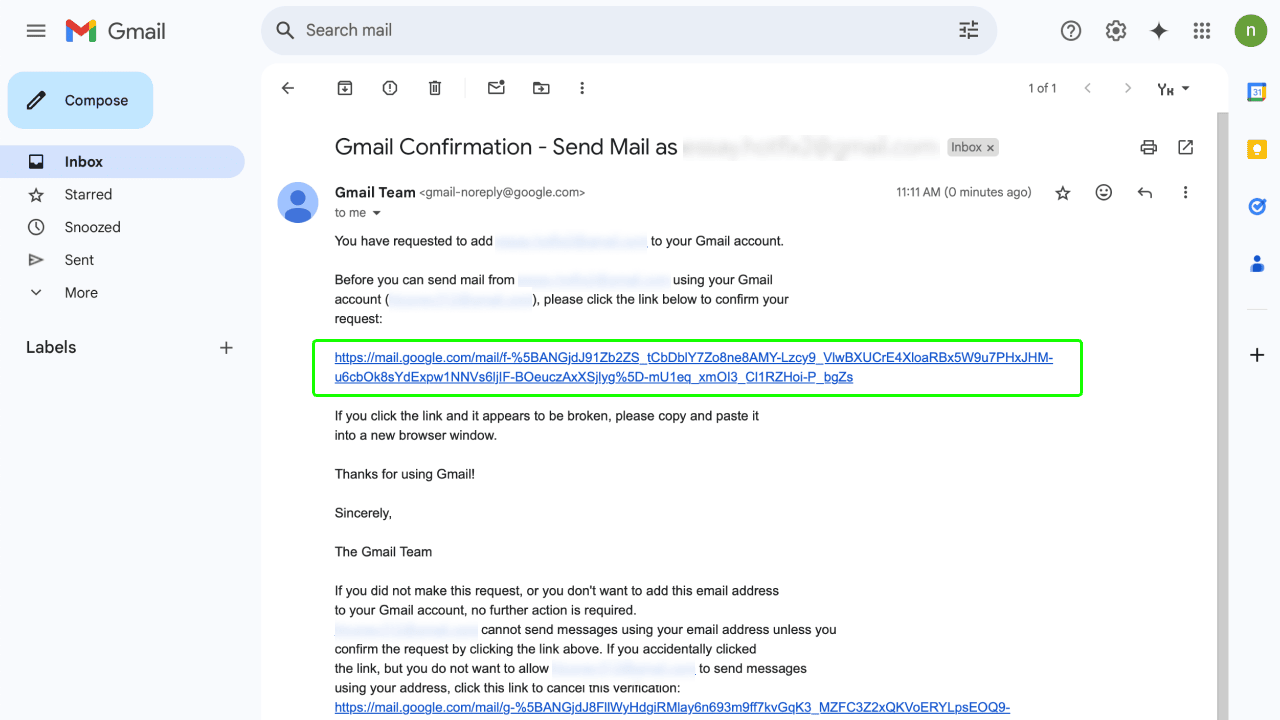 Set up email with domain to Gmail Step-5