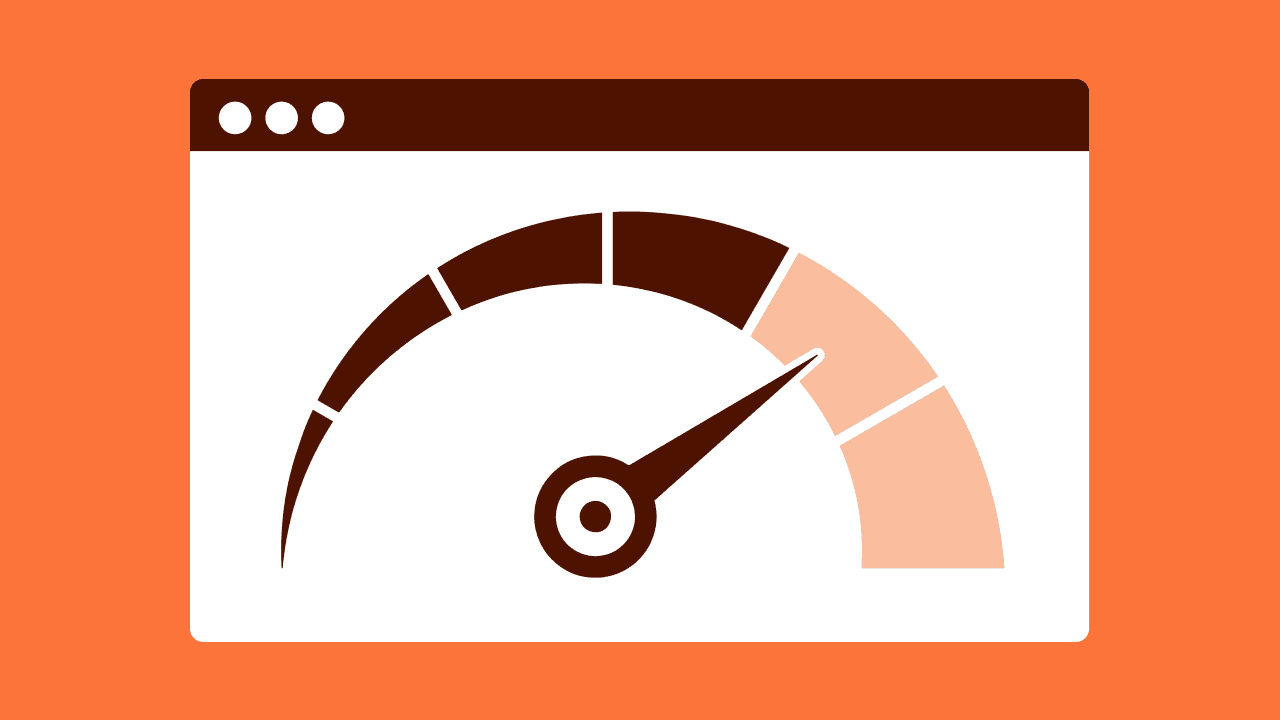 How to improve website speed: website speed performance gauge.