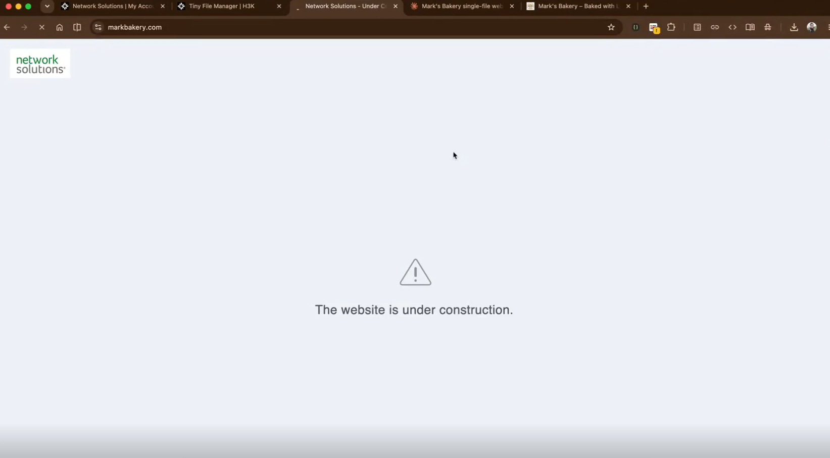 How to make a website with Claude - domain preview under construction