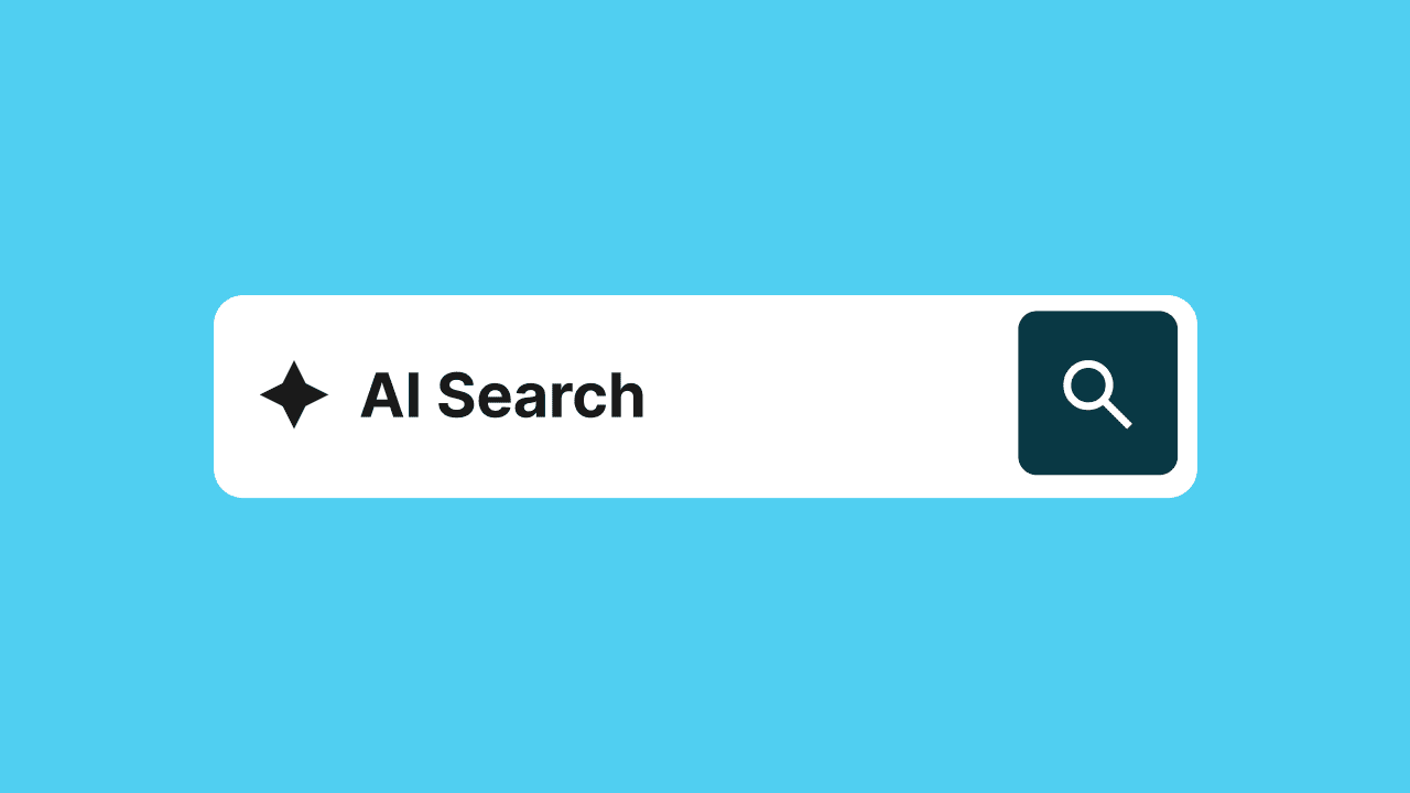 Optimize your website for AI Search: AI search bar on a website.