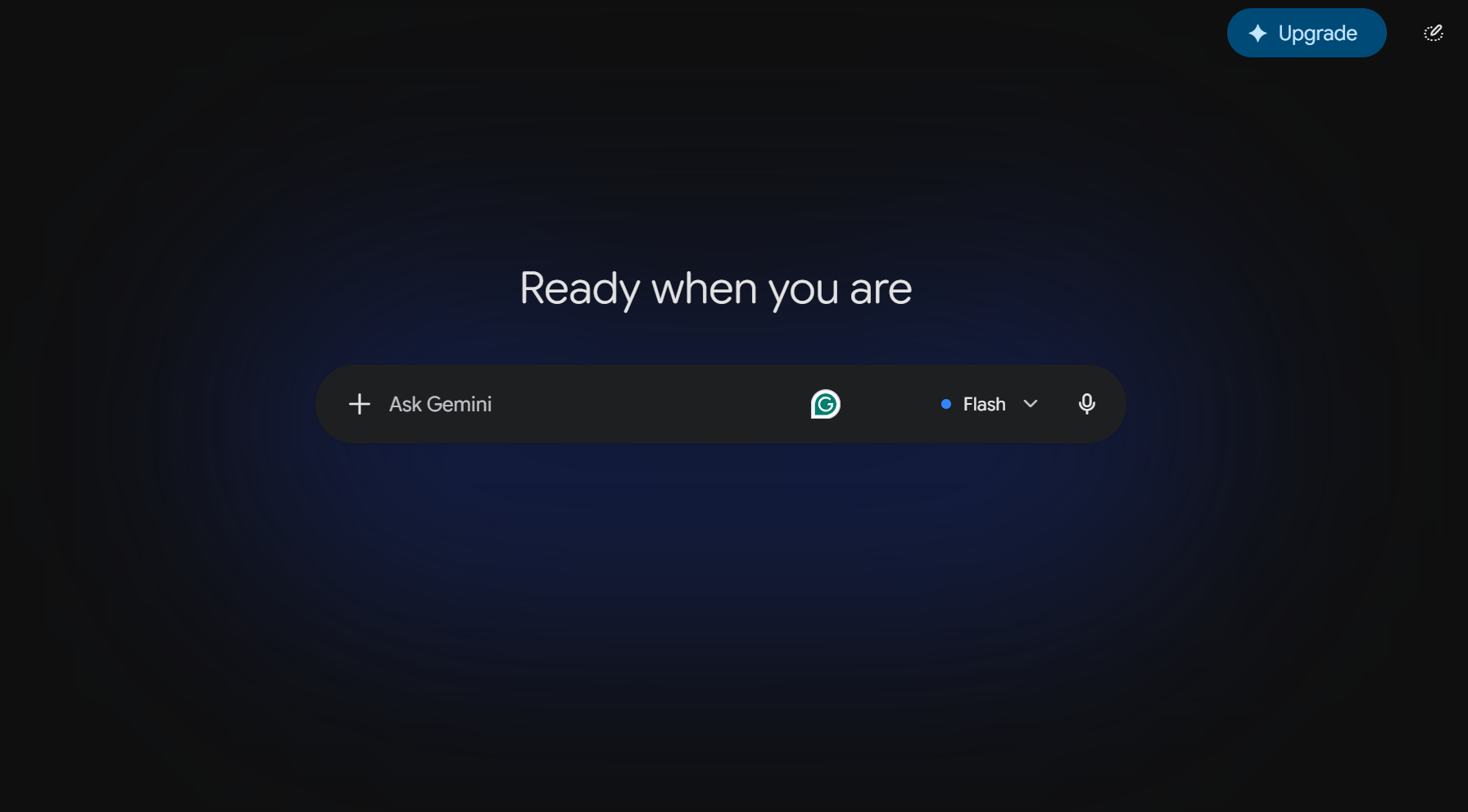 Google Gemini UI