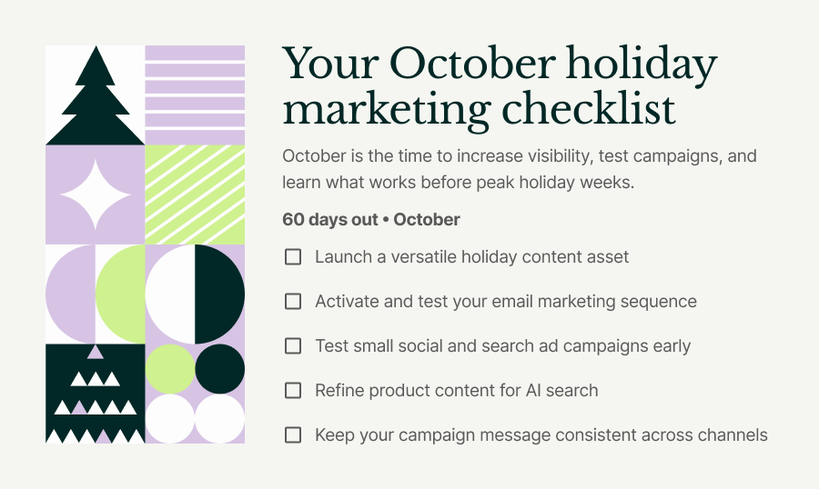 Your October holiday marketing checklist